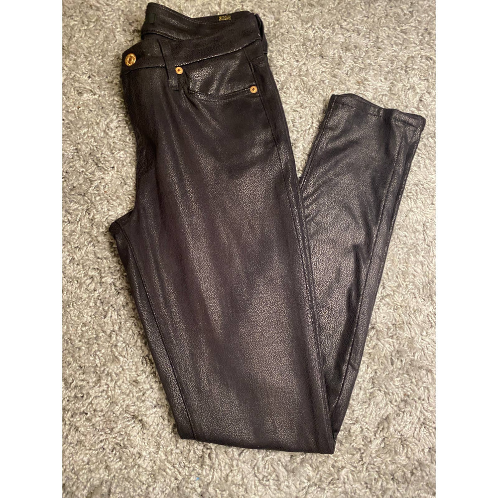7 for all mankind black crackle coated pants - Picture 10 of 10